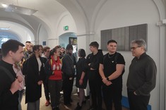 Prof. G. Niwiński ze studentami WBMiL,